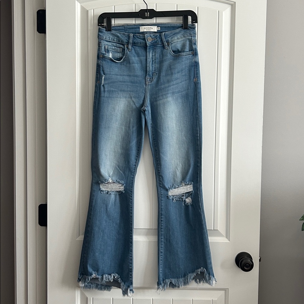 Distressed Flare HIDDEN Boutique Jeans